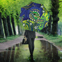 Cook Islands Language Week Umbrella Flying Fish 15 Stars Tribal Patterns