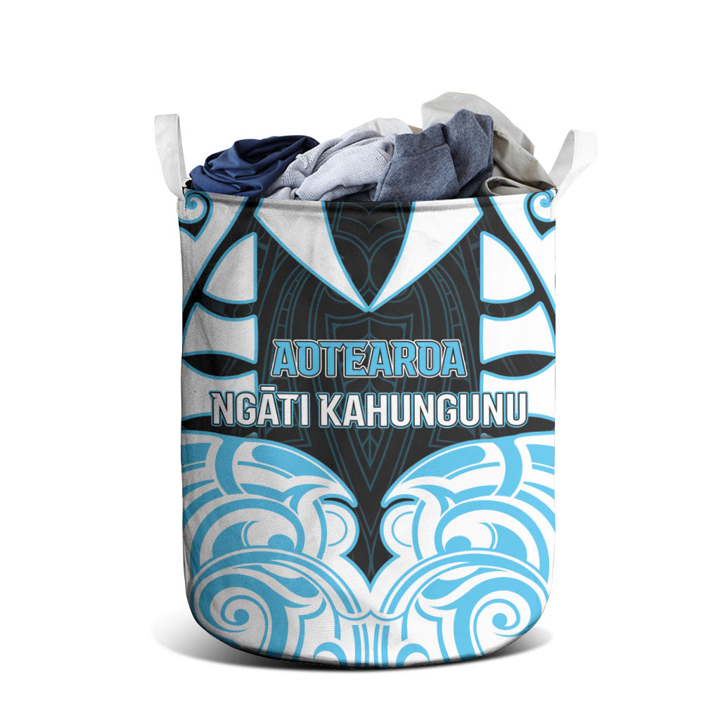 Aotearoa Ngati Kahungunu Laundry Basket New Zealand Traditional Maori Pattern