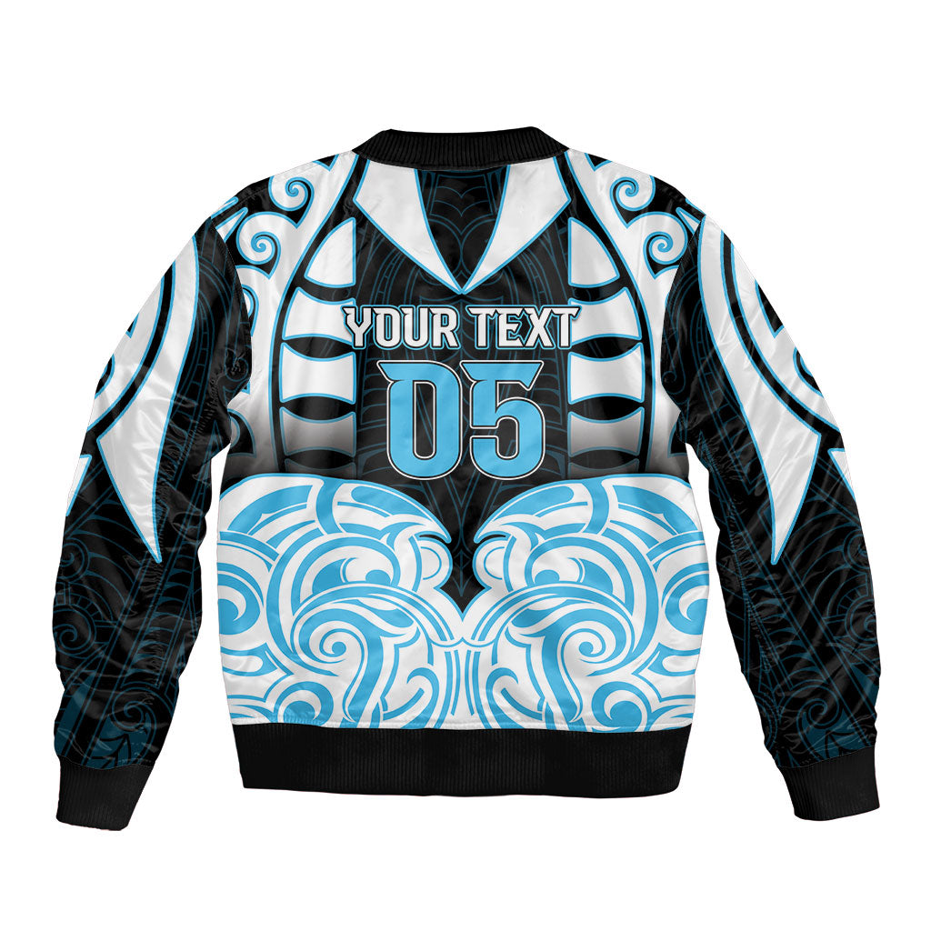 Custom Aotearoa Ngati Kahungunu Bomber Jacket New Zealand Traditional Maori Pattern