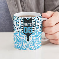 Custom Aotearoa Ngati Kahungunu Ceramic Mug New Zealand Traditional Maori Pattern
