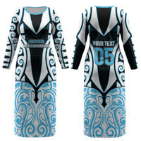 Custom Aotearoa Ngati Kahungunu Couples Matching Long Sleeve Bodycon Dress and Long Sleeve Button Shirt New Zealand Traditional Maori Pattern