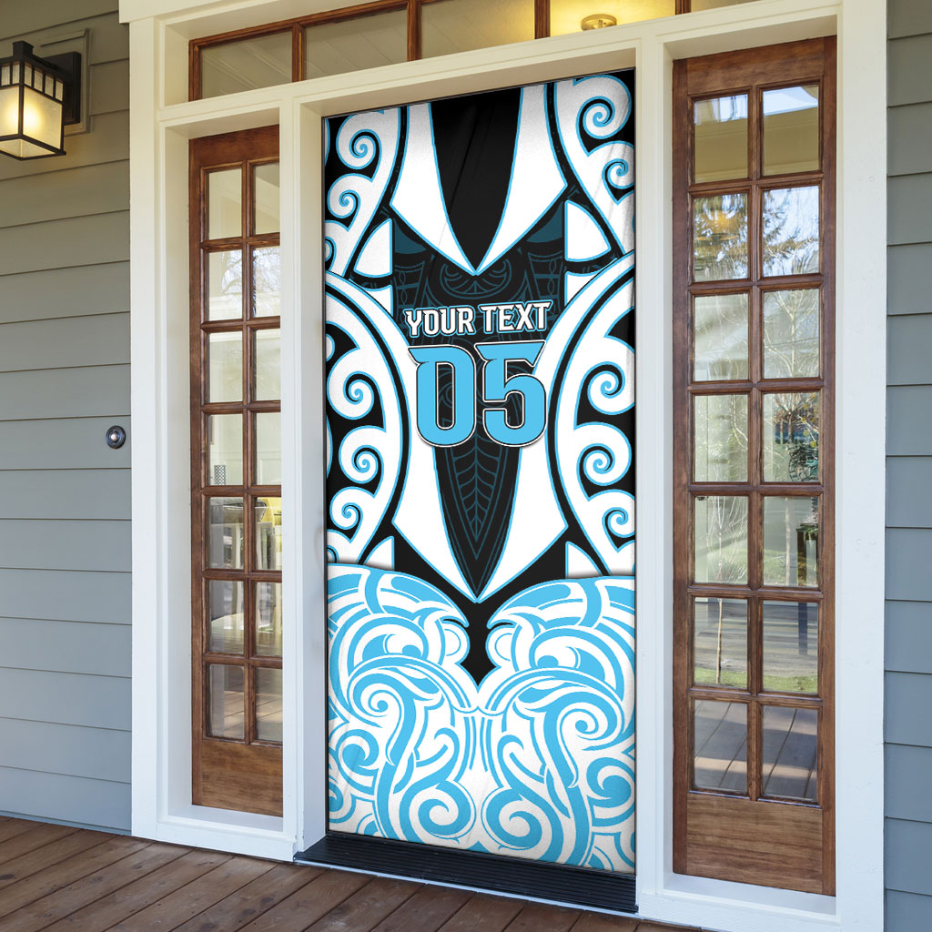 Custom Aotearoa Ngati Kahungunu Door Cover New Zealand Traditional Maori Pattern