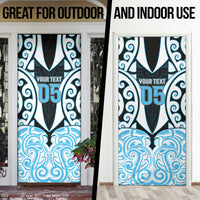 Custom Aotearoa Ngati Kahungunu Door Cover New Zealand Traditional Maori Pattern