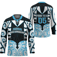 Custom Aotearoa Ngati Kahungunu Hockey Jersey New Zealand Traditional Maori Pattern