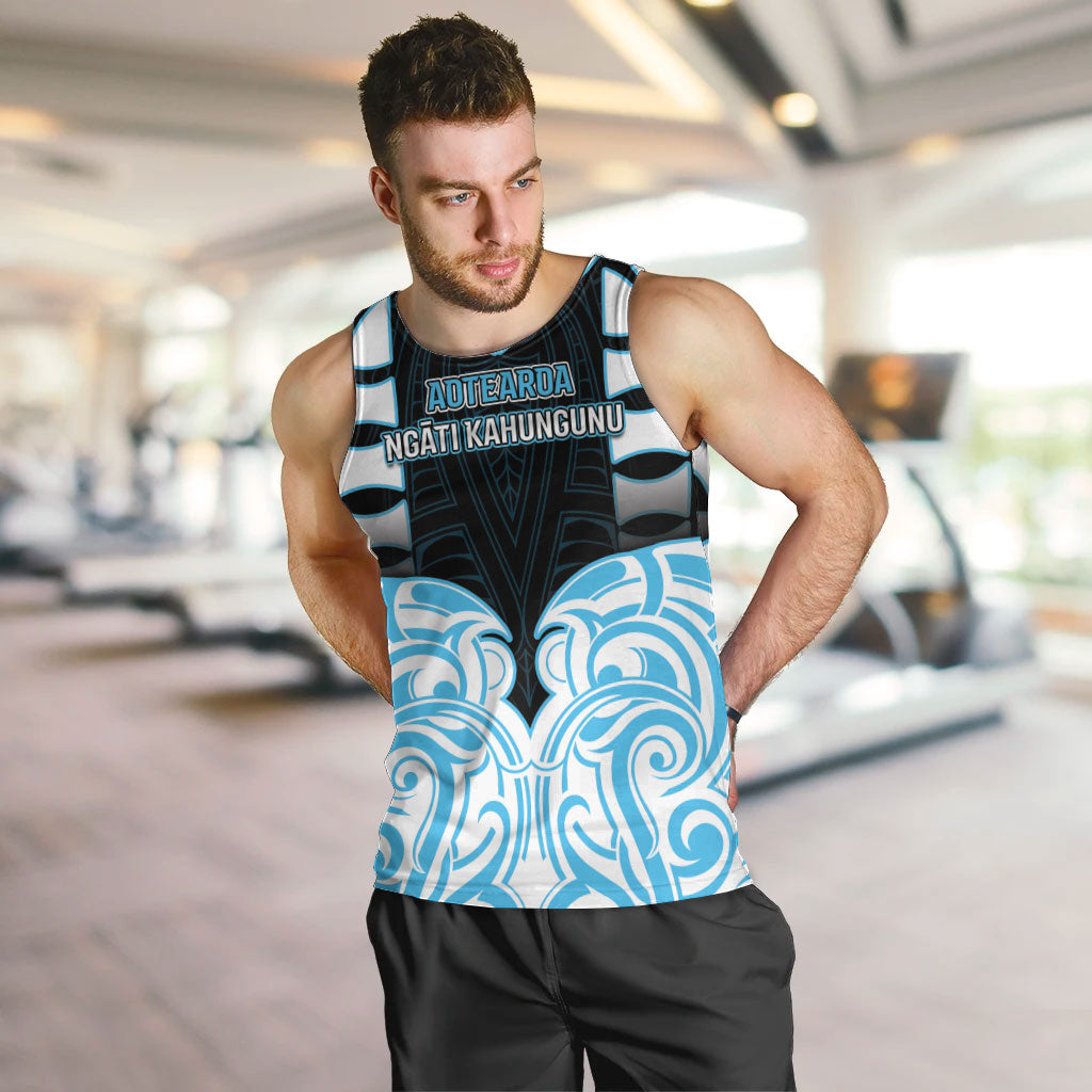 Custom Aotearoa Ngati Kahungunu Men Tank Top New Zealand Traditional Maori Pattern