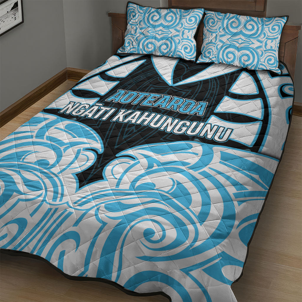 Aotearoa Ngati Kahungunu Quilt Bed Set New Zealand Traditional Maori Pattern