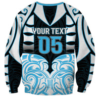 Custom Aotearoa Ngati Kahungunu Sweatshirt New Zealand Traditional Maori Pattern