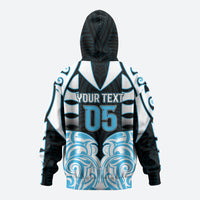Custom Aotearoa Ngati Kahungunu Zip Hoodie New Zealand Traditional Maori Pattern