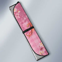Pink Palaka Hawaiian And Japanese Auto Sun Shade Sakura Lei With Koi Fish - Polynesian Pride
