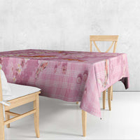 Pink Palaka Hawaiian And Japanese Tablecloth Sakura Lei With Koi Fish DT05 - Polynesian Pride