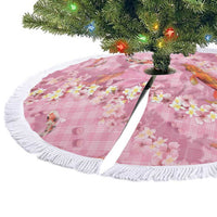 Pink Palaka Hawaiian And Japanese Tree Skirt Sakura Lei With Koi Fish DT05 - Polynesian Pride