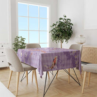Purple Palaka Hawaiian And Japanese Tablecloth Sakura Lei With Koi Fish DT05 - Polynesian Pride