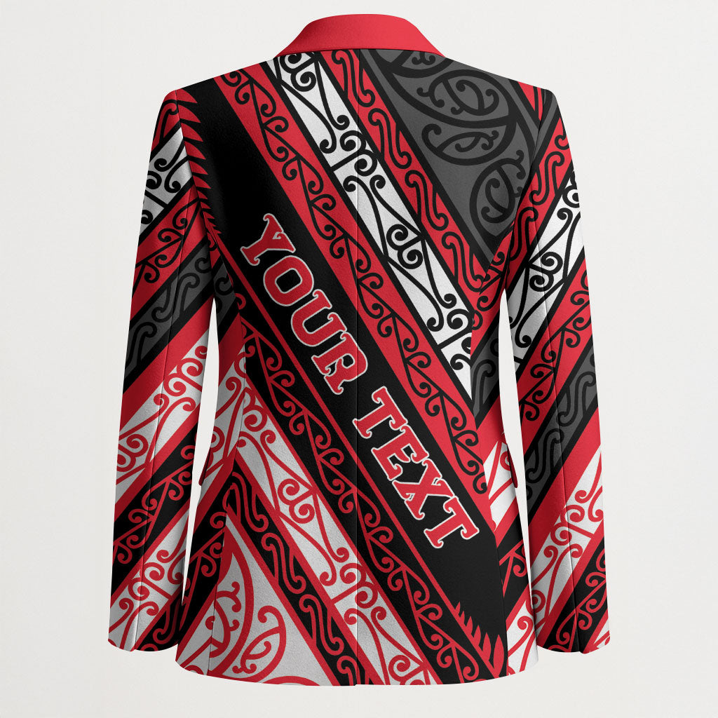 Personalised Aotearoa Te Arawa Blazer New Zealand Maori Tribal Fern Pattern