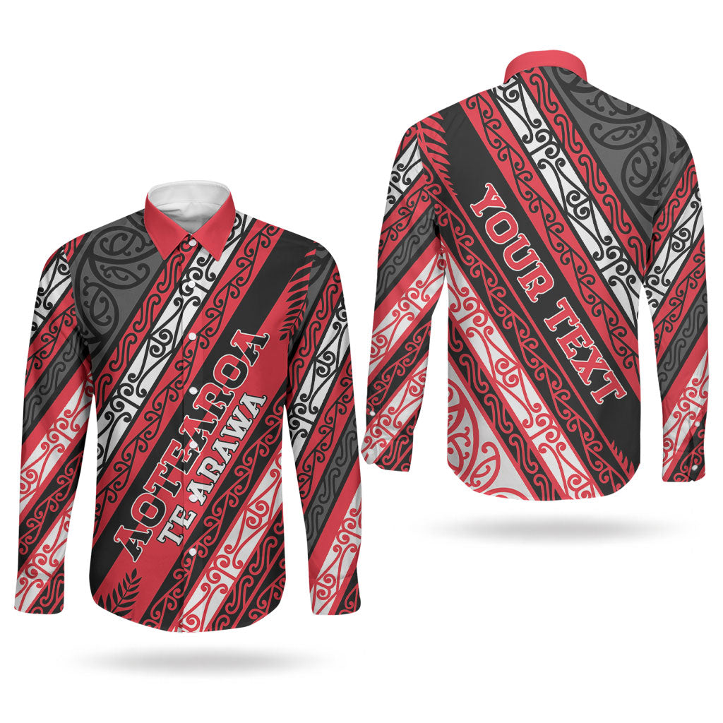 Personalised Aotearoa Te Arawa Couples Matching Summer Maxi Dress and Long Sleeve Button Shirt New Zealand Maori Tribal Fern Pattern