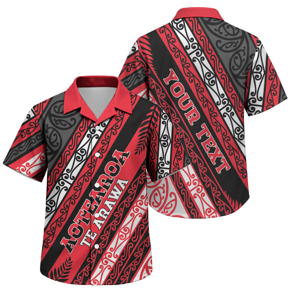 Personalised Aotearoa Te Arawa Family Matching Summer Maxi Dress and Hawaiian Shirt New Zealand Maori Tribal Fern Pattern