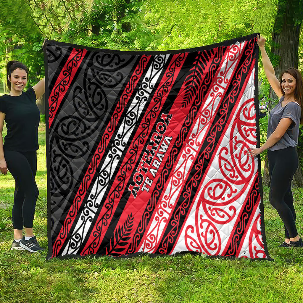 Aotearoa Te Arawa Quilt New Zealand Maori Tribal Fern Pattern