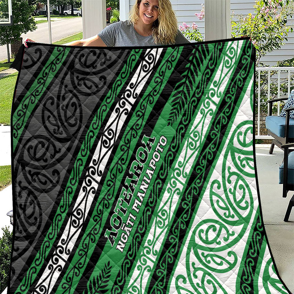 Aotearoa Ngati Maniapoto Quilt New Zealand Maori Tribal Fern Pattern