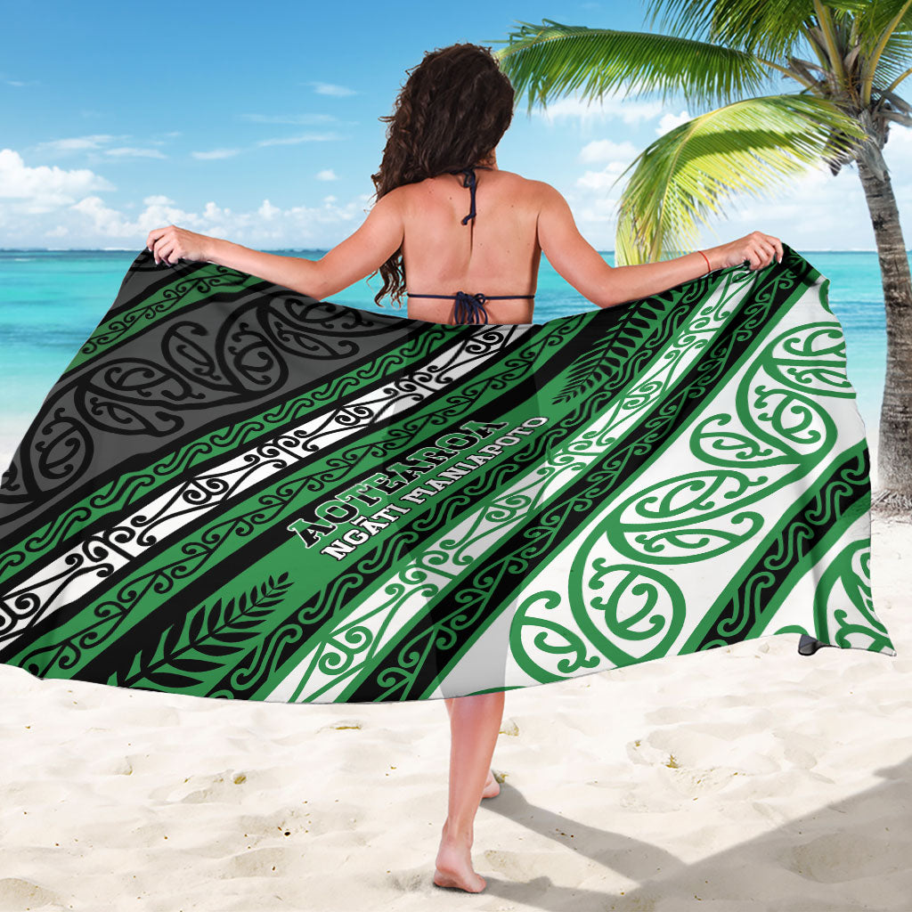 Aotearoa Ngati Maniapoto Sarong New Zealand Maori Tribal Fern Pattern