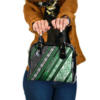 Aotearoa Ngati Maniapoto Shoulder Handbag New Zealand Maori Tribal Fern Pattern
