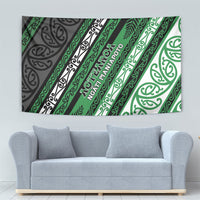 Aotearoa Ngati Maniapoto Tapestry New Zealand Maori Tribal Fern Pattern