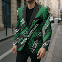 Personalised Aotearoa Ngati Raukawa Blazer New Zealand Maori Tribal Fern Pattern