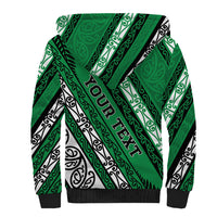 Personalised Aotearoa Ngati Raukawa Sherpa Hoodie New Zealand Maori Tribal Fern Pattern