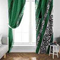 Aotearoa Ngati Raukawa Window Curtain New Zealand Maori Tribal Fern Pattern