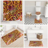 Aotearoa Waikato Tainui Bathroom Set Maori Tribal Pattern Koru Motif