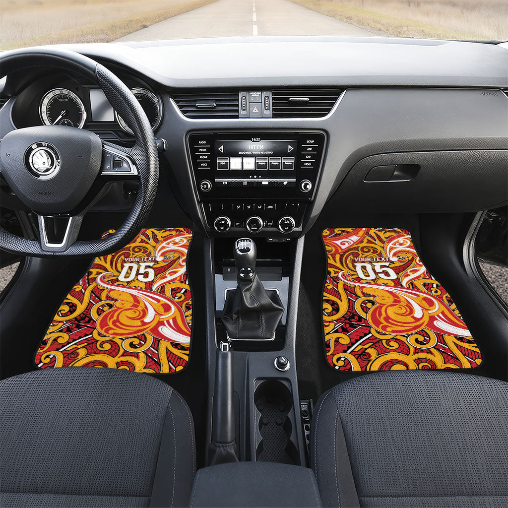 Custom Aotearoa Waikato Tainui Car Mats Maori Tribal Pattern Koru Motif