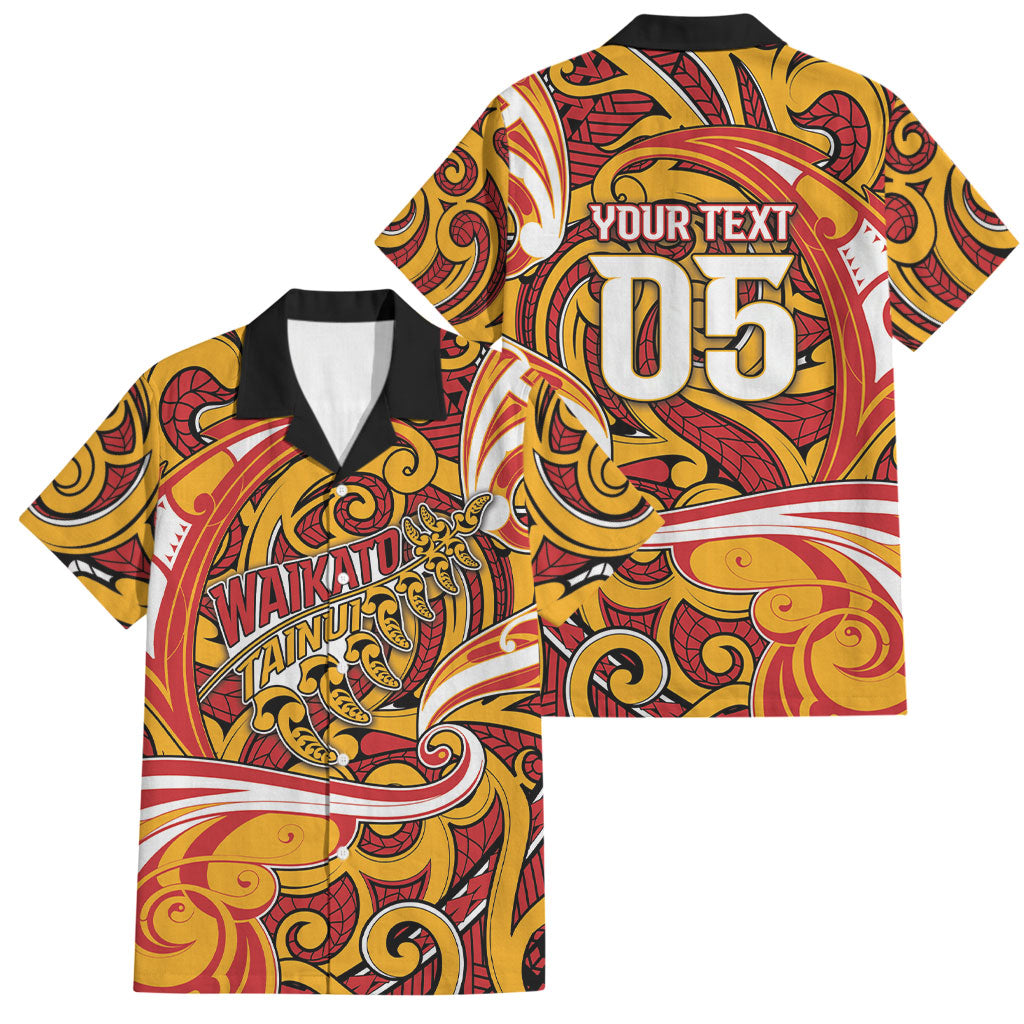 Custom Aotearoa Waikato Tainui Family Matching Off Shoulder Maxi Dress and Hawaiian Shirt Maori Tribal Pattern Koru Motif