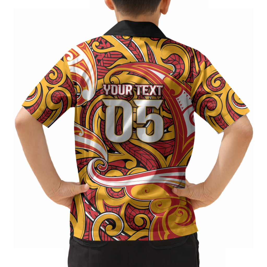 Custom Aotearoa Waikato Tainui Hawaiian Shirt Maori Tribal Pattern Koru Motif