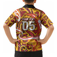 Custom Aotearoa Waikato Tainui Hawaiian Shirt Maori Tribal Pattern Koru Motif