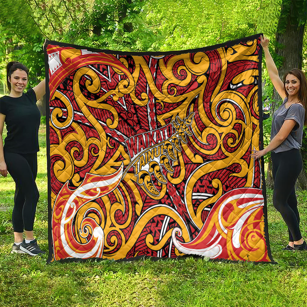 Aotearoa Waikato Tainui Quilt Maori Tribal Pattern Koru Motif