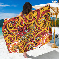 Aotearoa Waikato Tainui Sarong Maori Tribal Pattern Koru Motif