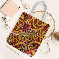 Aotearoa Waikato Tainui Tote Bag Maori Tribal Pattern Koru Motif
