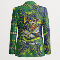 Cook Islands Christmas Blazer Santa Riding Flying Fish DT05 - Polynesian Pride