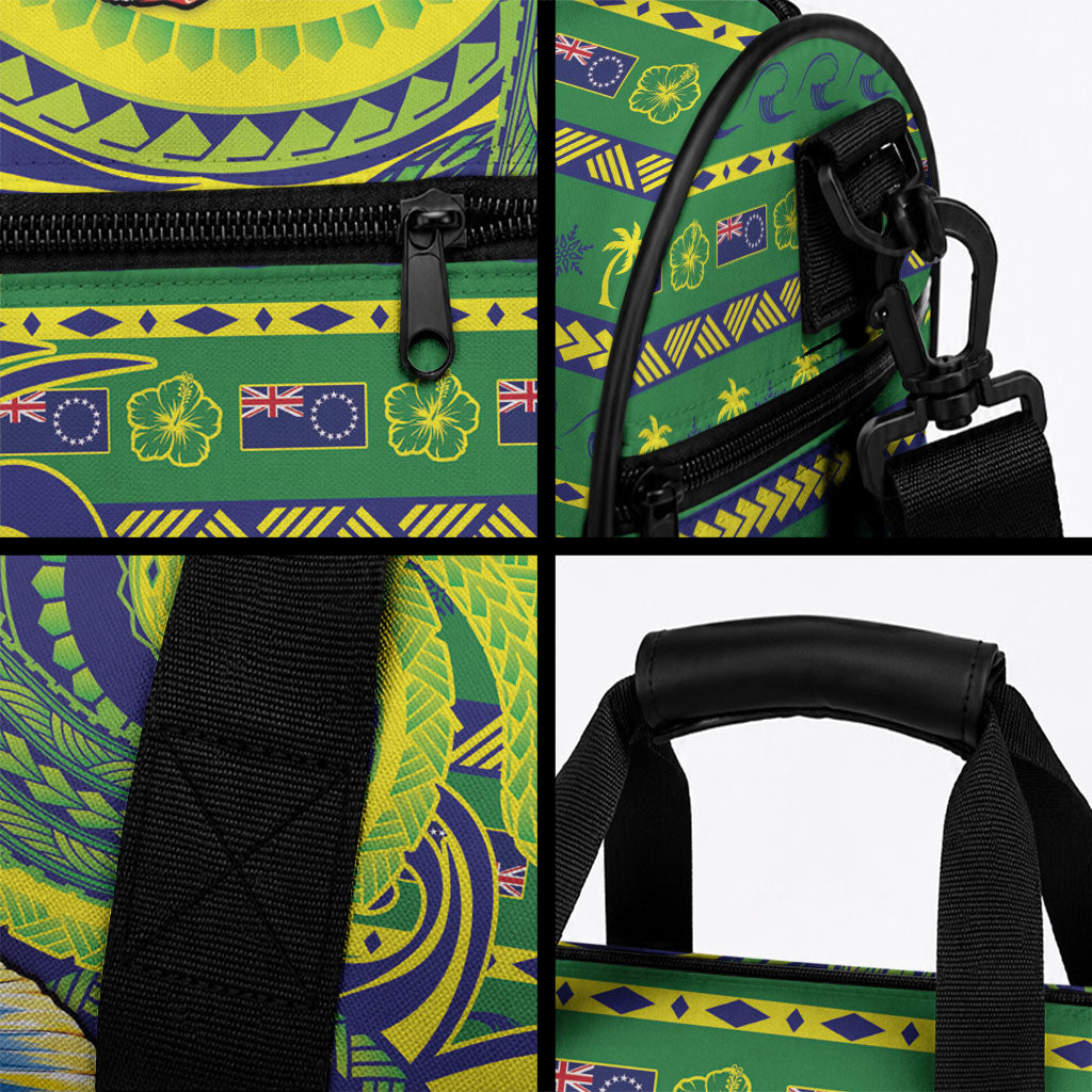 Cook Islands Christmas Duffle Bag Santa Riding Flying Fish DT05 - Polynesian Pride