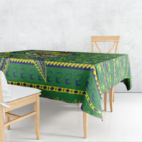 Cook Islands Christmas Tablecloth Santa Riding Flying Fish DT05 - Polynesian Pride