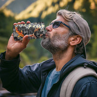 Black Palaka Hawaiian And Japanese 4 in 1 Can Cooler Tumbler Sakura Lei With Koi Fish - Polynesian Pride