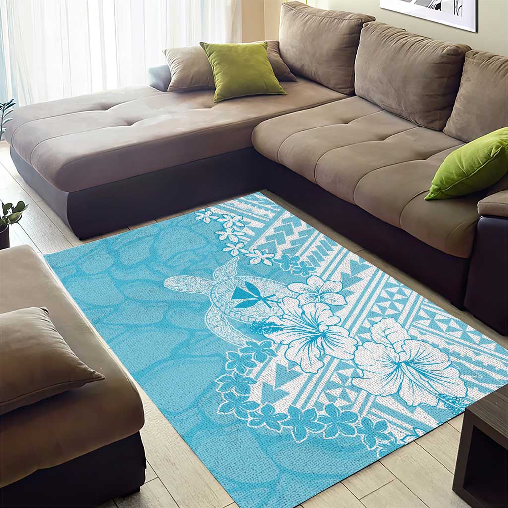 Hawaii Kanaka Maoli Area Rug Polynesian Turtle Tattoo