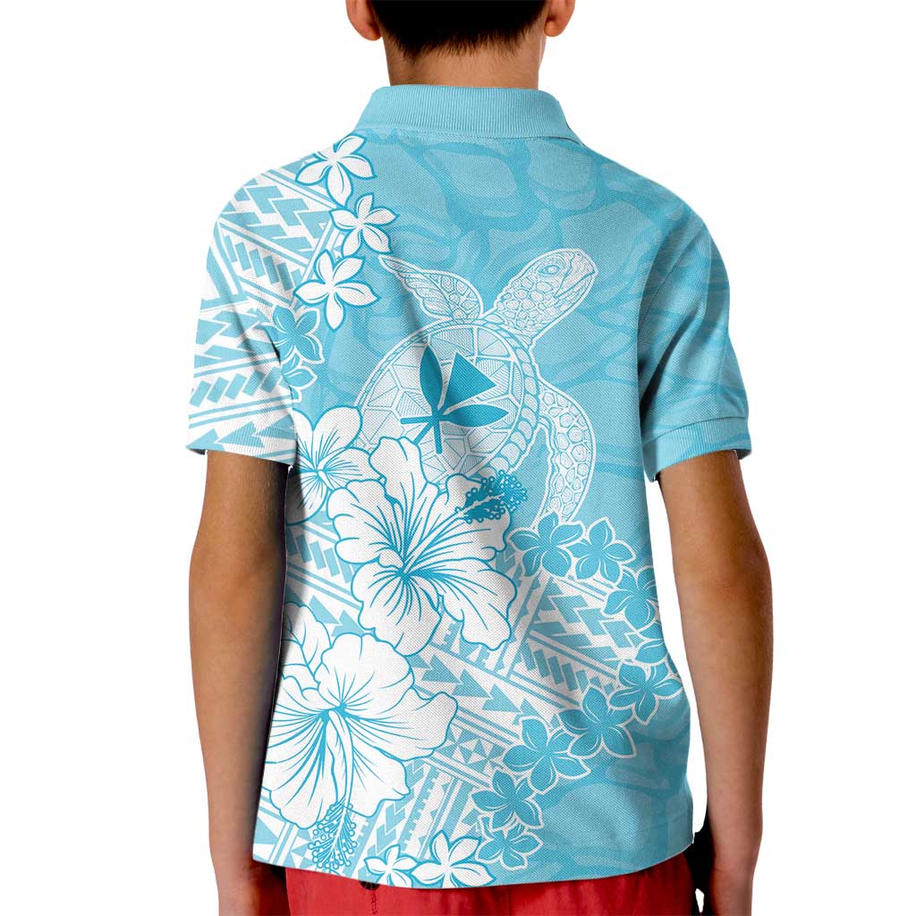 Hawaii Kanaka Maoli Kid Polo Shirt Polynesian Turtle Tattoo
