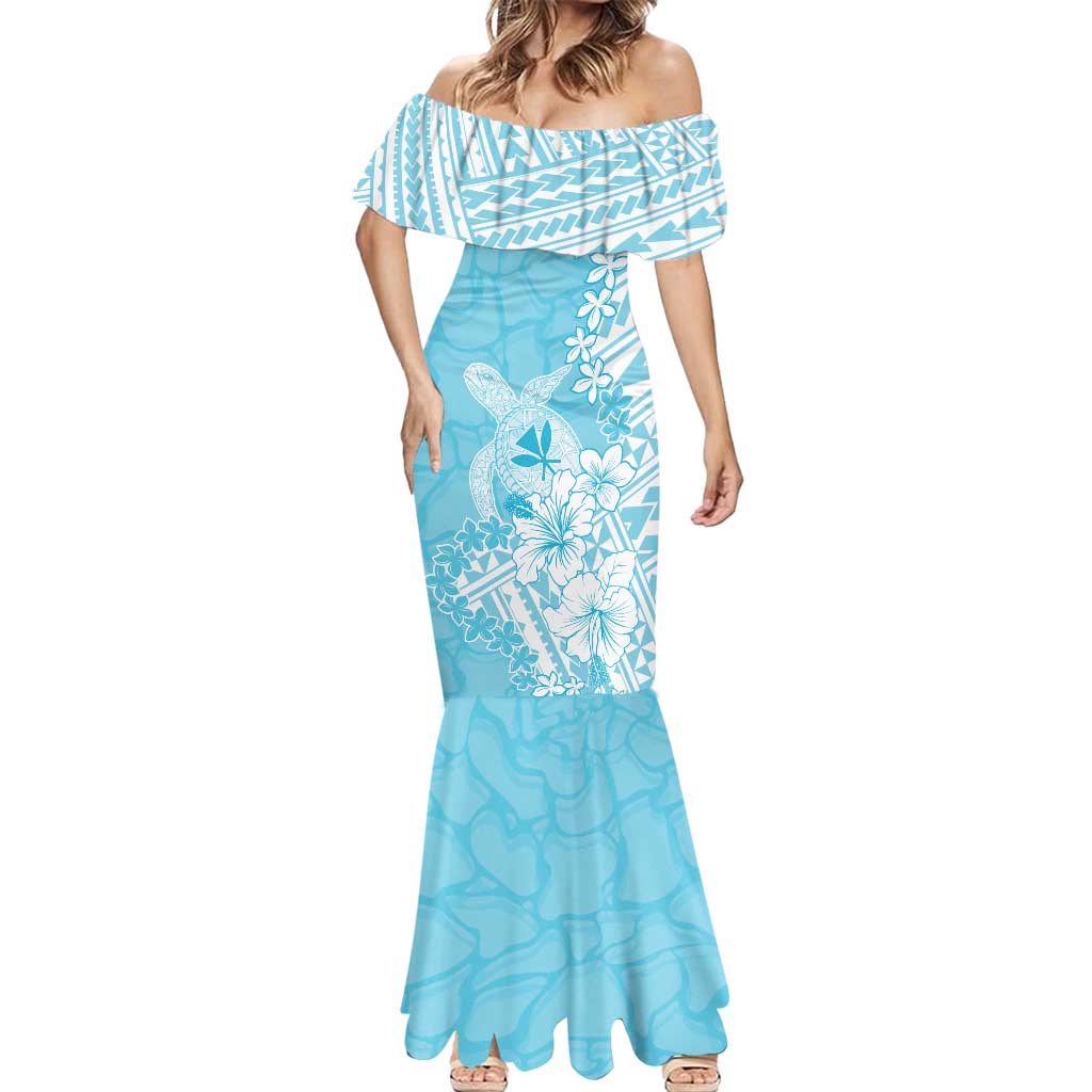 Hawaii Kanaka Maoli Mermaid Dress Polynesian Turtle Tattoo