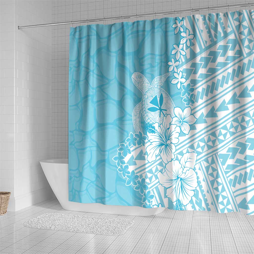 Hawaii Kanaka Maoli Shower Curtain Polynesian Turtle Tattoo