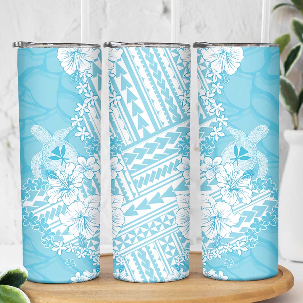 Hawaii Kanaka Maoli Skinny Tumbler Polynesian Turtle Tattoo