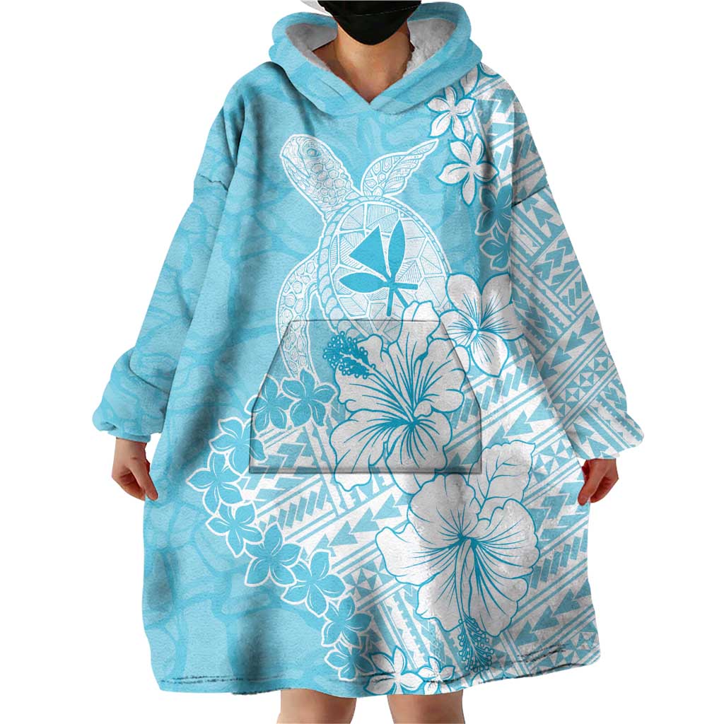 Hawaii Kanaka Maoli Wearable Blanket Hoodie Polynesian Turtle Tattoo