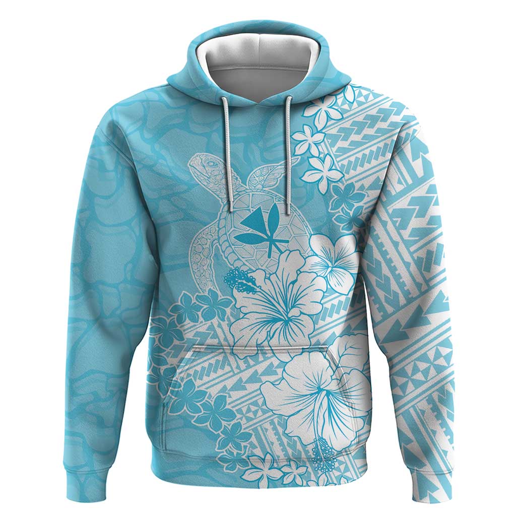 Hawaii Kanaka Maoli Zip Hoodie Polynesian Turtle Tattoo