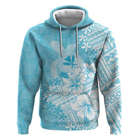 Hawaii Kanaka Maoli Zip Hoodie Polynesian Turtle Tattoo