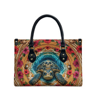 3D Illusion Honu Halloween Leather Bag Hawaiian Sea Turtle Skull Shell Vortex DT05 - Polynesian Pride