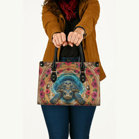 3D Illusion Honu Halloween Leather Bag Hawaiian Sea Turtle Skull Shell Vortex DT05 - Polynesian Pride