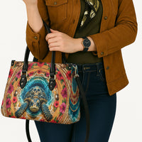 3D Illusion Honu Halloween Leather Bag Hawaiian Sea Turtle Skull Shell Vortex DT05 - Polynesian Pride